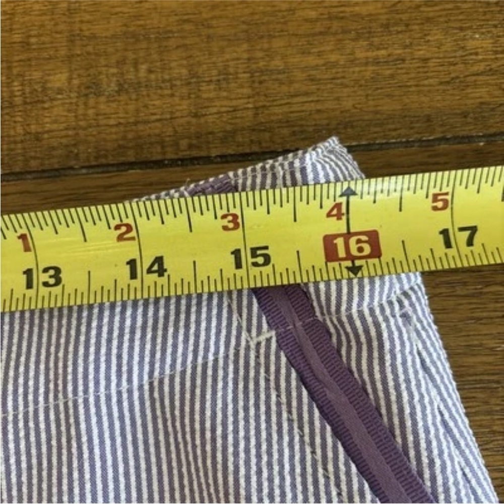 Lady Hagen Lavender Stripe Seersucker Golf Skort Size 10 - Picture 3 of 12